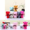 Adorable Teddy Bear Plush Toy Keychain Soft Stuffed Animal Doll Cute Gift
