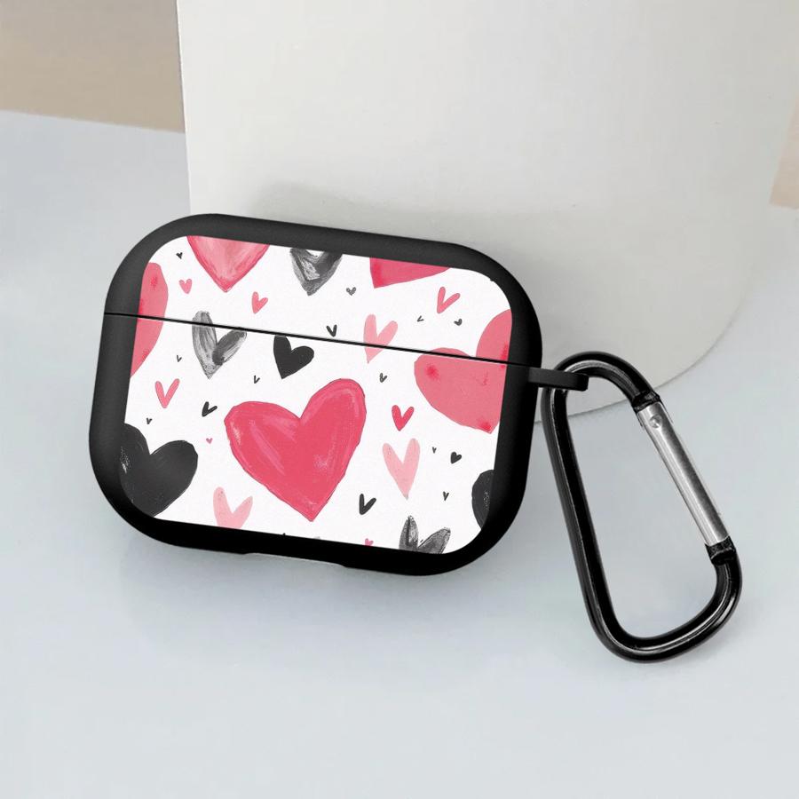Love Heart Leopard Pink Cover Case For Airpods 1 Pro Pro2 Pro3 4 3 2 Earphone Cases