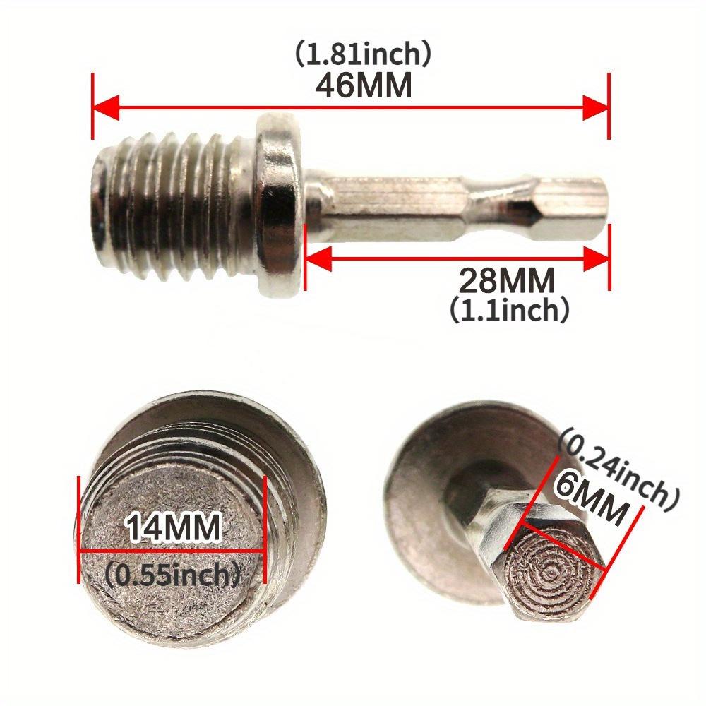 Power Tool Disc Polishing Connection Rod Hexagon Electric Drill Converter Head M14 Self-adhesive Disc Rotary Tool Accessories