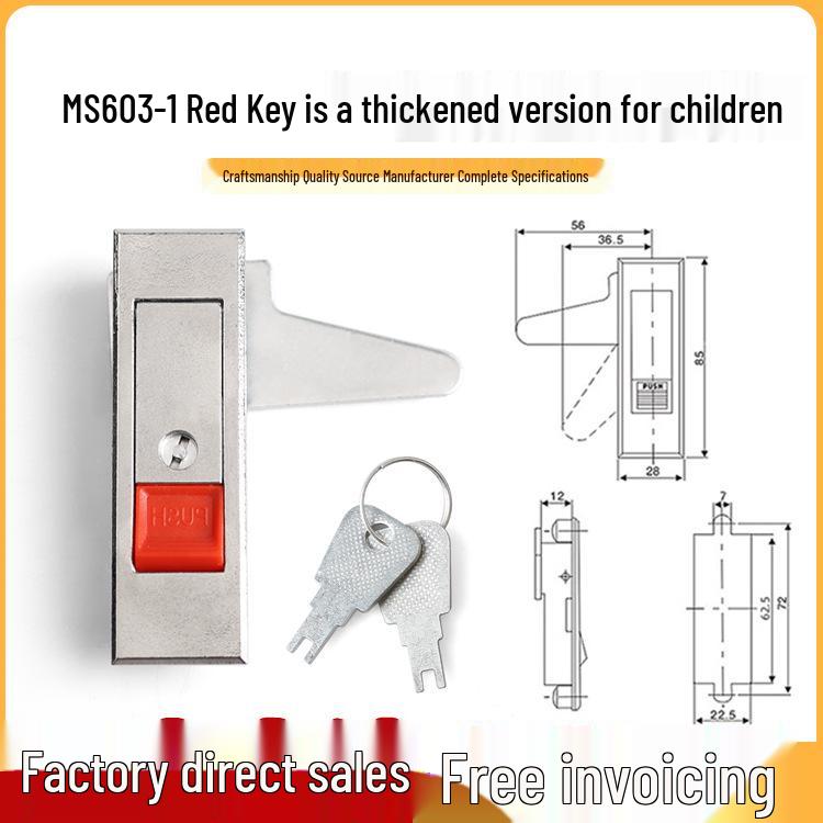 MS603 Electrical & Chassis Cabinet Flat Lock for Distribution, Switch, Fire, and Side Doors