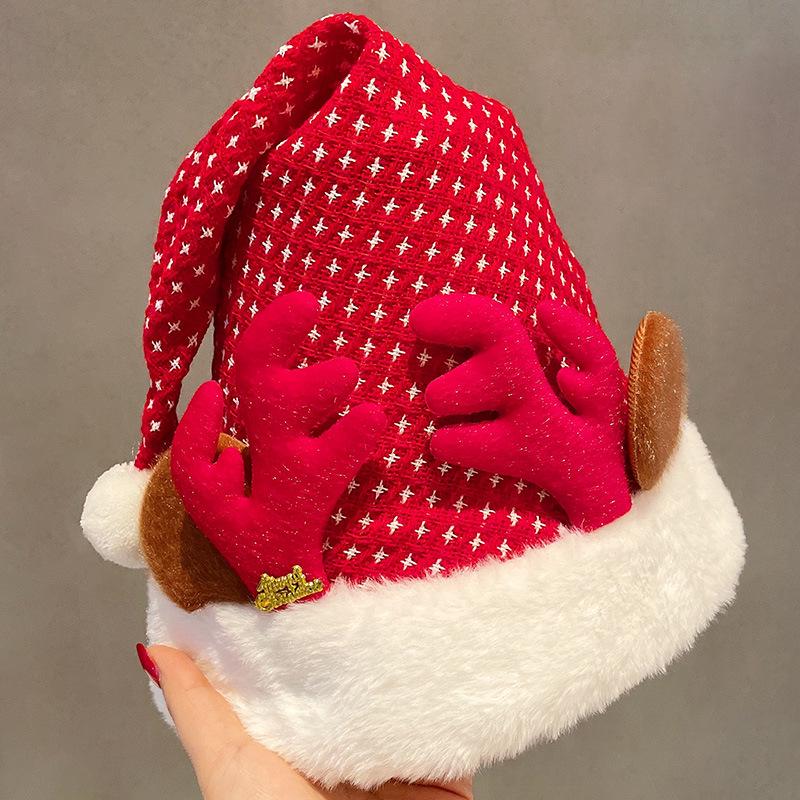 Cute Plush Christmas Tree Hat - Festive Photo Prop for Kids and Adults