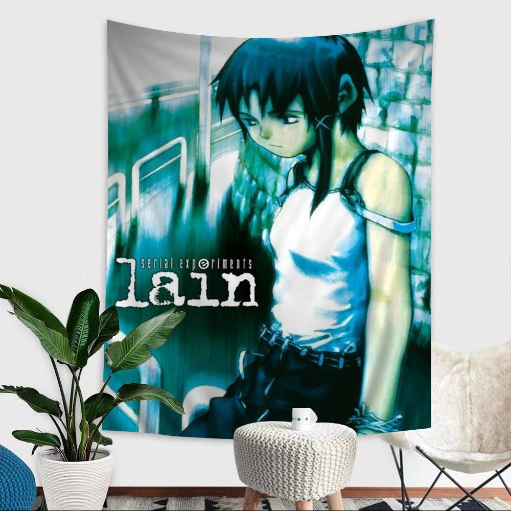 

Japanese Serial Experiments Lain Hanging Bohemian Tapestry Wall Hanging Bohemian Wall Tapestries Mandala Wall Hanging Home Decor 74x94cm(29x37in)