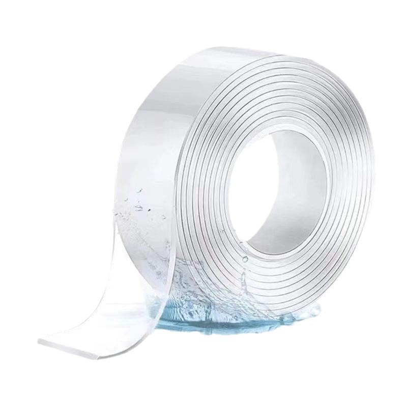 Transparent Double-Sided Nano Acrylic Tape - High Viscosity, Trace-Free, Strong Adhesive for Office & Home