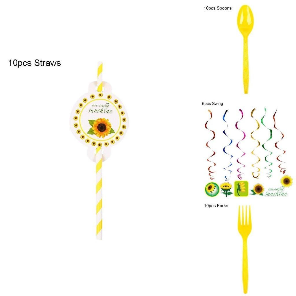 Cheerful Sunflowers Theme Party Decoration Set For Memorable Baby Showers And Kids Birthdays