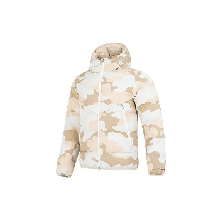 Nike Sportswear Windrunner Hooded Puffer Jacket Desert Camo DQ4936-072 L