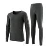 Men's Autumn/Winter Thin Lycra Cotton Base Layer Set: Warm Underwear & Knitwear Pants