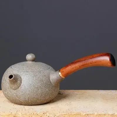 

Ceramic Handle Teapot Japanese Tea Set High End Side Handle Teapot for Household Use Chinese Puer Tea Pot Tea Maker
