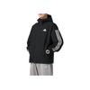 New Adidas ESSENTIALS 3 Stripes Jackets & Coats Men's Black JD1043
