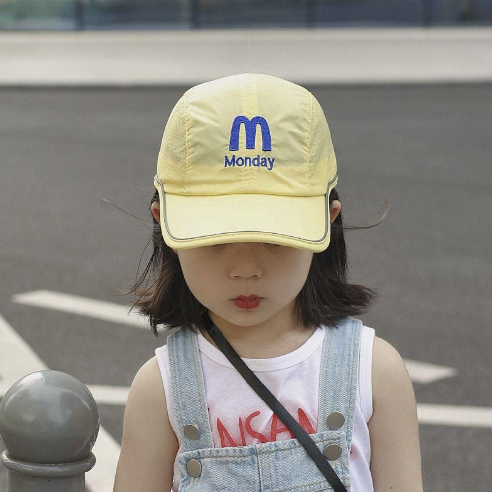 Quick Dry Children Peaked Hat Summer Sun Protection Cap Fashion Baby Baseball Cap  2-8y