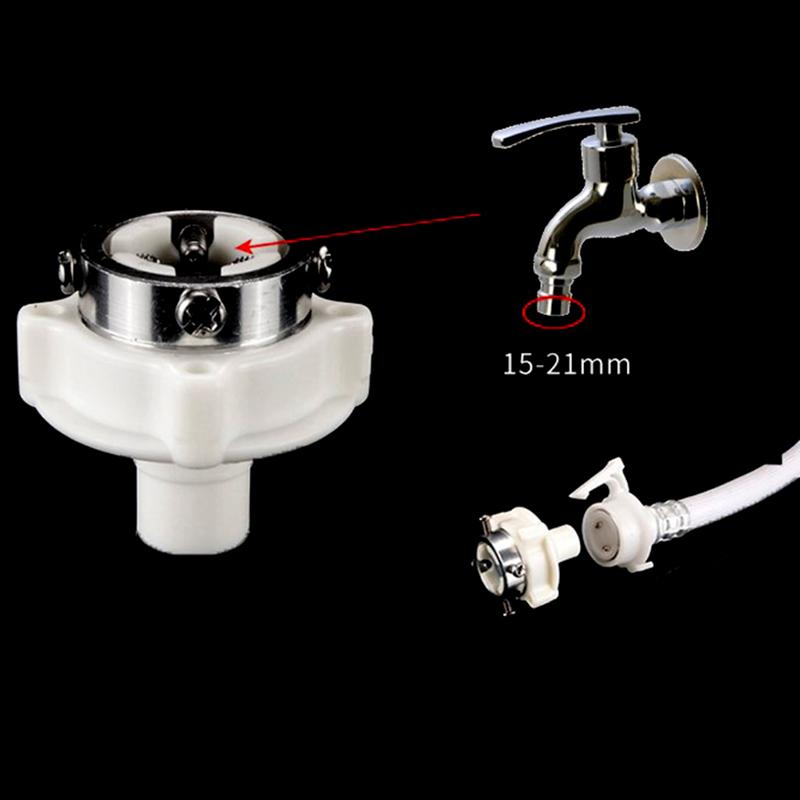 Water Inlet Pipe Adapter 1/2 Male Thread Snap Connector Screw Jointor Special For Washing Machine Quick Release Accessories