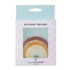 Loulou Lollipop Silikon-Beißring [Offizielles Japanisches Produkt] Schnuller Spielzeug, Silikonkautschuk, Erd-Regenbogen, LL-T-RBNTRL
