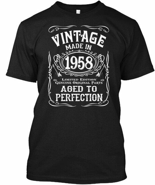 Made In 1958 Birthday Gift Idea Vintage Limited T-Shirt Made in USA S to 5XL Unisex T-Shirt XL