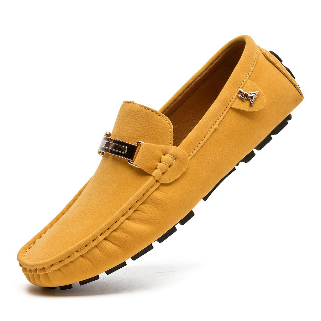 Scarpe da Uomo in Pelle Scamosciata Taglia Grande 50 Mocassini Comode Scarpe Casual Unisex Scarpe da Guida Mocassini Scarpe Piatte Calzature da Uomo