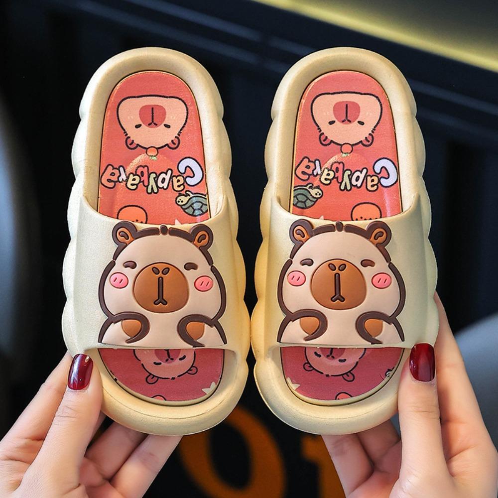 Thickened Cartoon Animal Slippers Anti-slip Children's Bathroom Sandals Boys