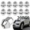 20Pcs Car Wheel Nuts 60° Taper Carbon Steel Plated  Trim Tyre Wheel Nut Screw Bolt Protection Covers Cap M12x1.5 Car Accessories