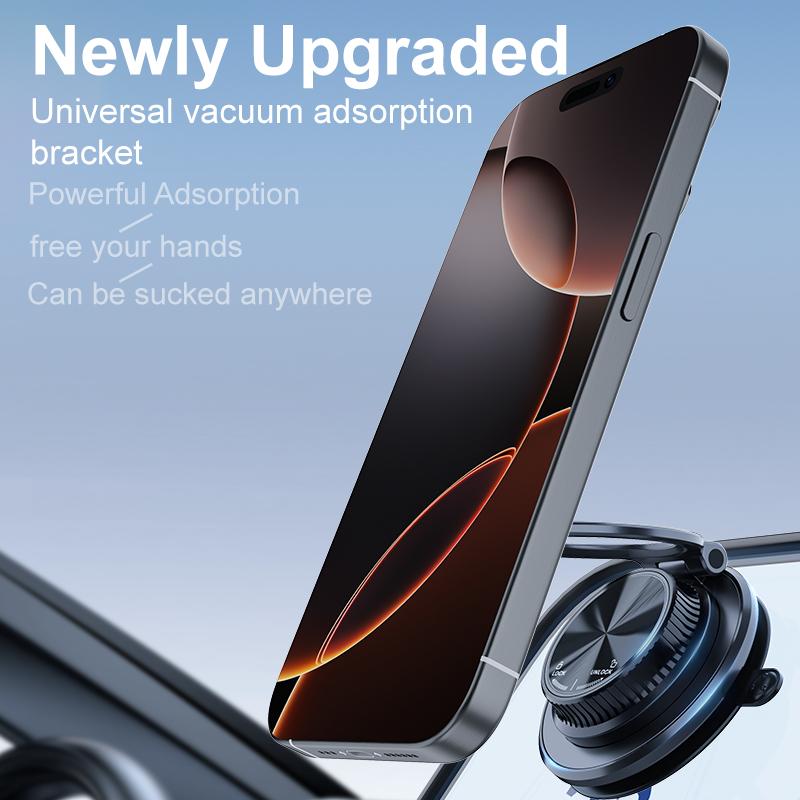 Suporte Magnético Forte para Celular Design Dobrável Ajustável 360° Ventosa para Carro para Celular Para xiaomi/iphone Transmissão ao Vivo