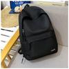 New Fashion Backpack College Student Solid Color Schoolbag Women's High School Large Capacity Backpack Fashion