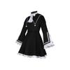Shinonome Ena Nonnen-Cosplay-Kleid Project SEKAI Colorful Stage Gotisches Glockenärmel-Schleifen-Choker Schwarz-Weiß Geschwister-Kostüm Anime-Spiel