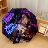 Custom Text Automatic 8 Bone Umbrella, Portable Sun Rain Protection UmbrellaArcane