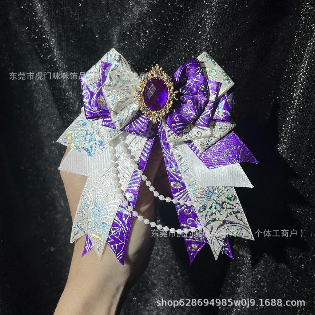 Gorgeous original support stick bow pain bag carat DIY bow lolita decorative headgear edge clip