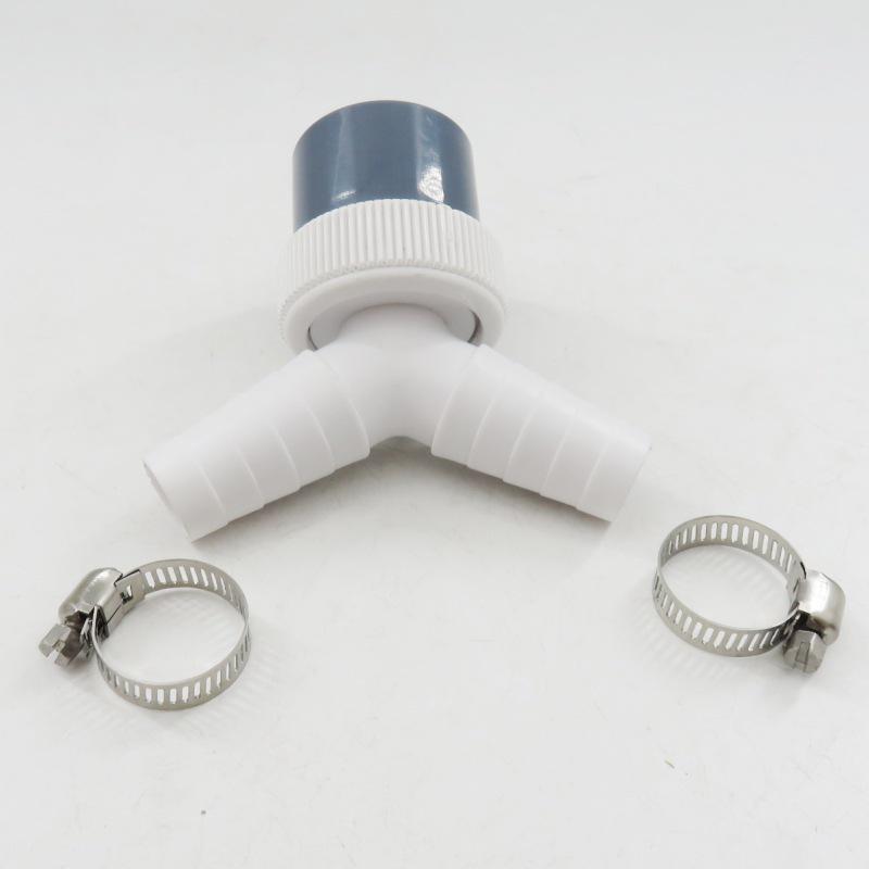 DN40 Three-Way Dishwasher Connector with Gasket for Washing Machine & Sink Overflow Pipe