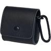 Dom Teporna Earphone Case Compatible Soundcore Liberty 5 4 Genuine Leather Anker Full Protection Charge While Inside Carabiner Cover Matte Black.