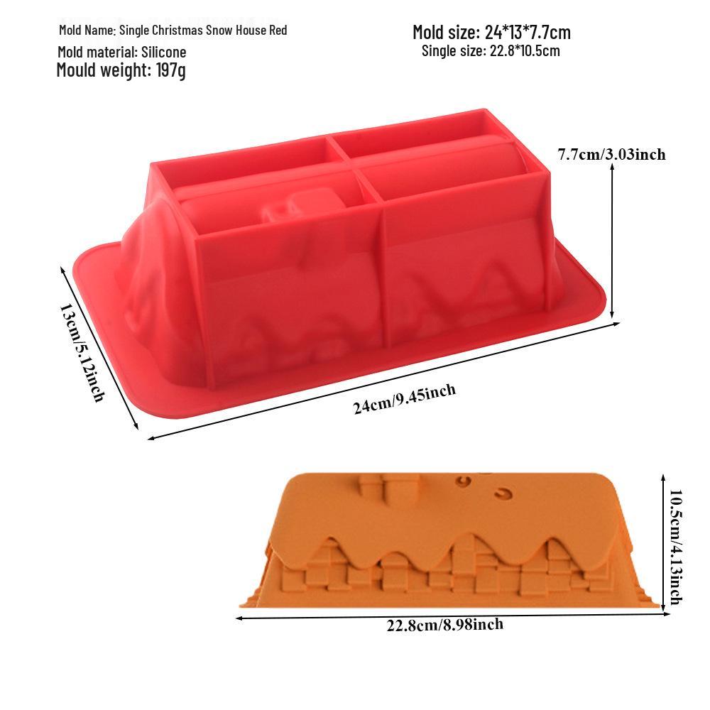 Shenhong Vánoční silikonová forma: 6-dutinkové stromkové a santovské dekorace na pěnový dort a pečení čokolády