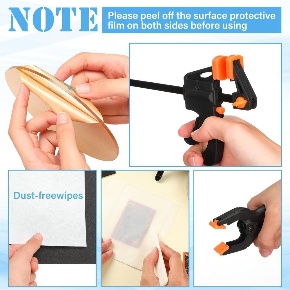 52pcs Precision Support Card Flattening Kit Clear Acrylic Rounds Card Care Tool TCG Collectors