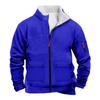 Men's Solid Color Zipper Pocket Zipper Sweatshirt Jacket Men's Sports Large Size Casual Sweatshirt Jacket