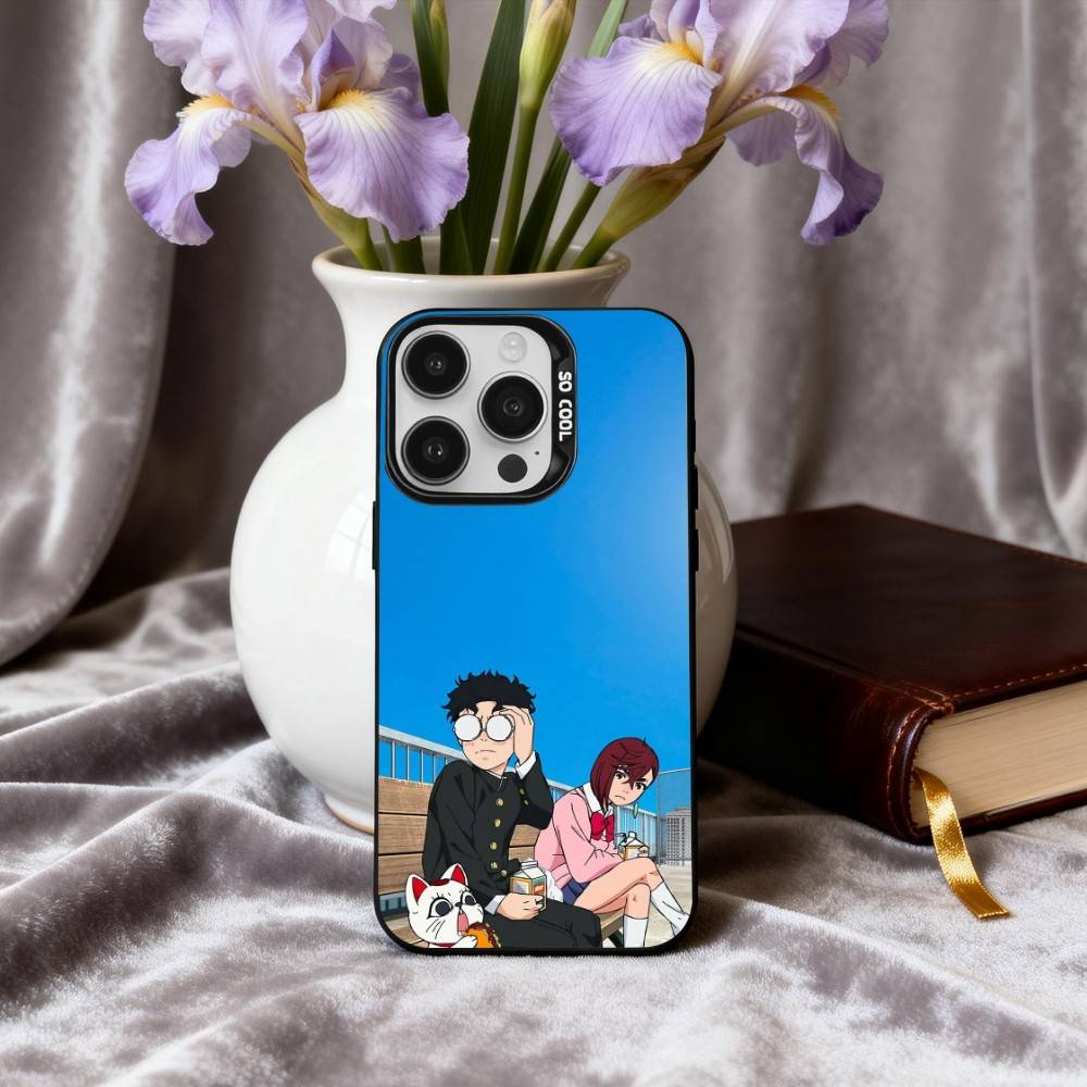 Web Manga D-DAN DA-A DAN-N Phone Case For iPhone17,16,15,14,13,12,11 Plus,Pro Max Black Candy Silver Plated Cover