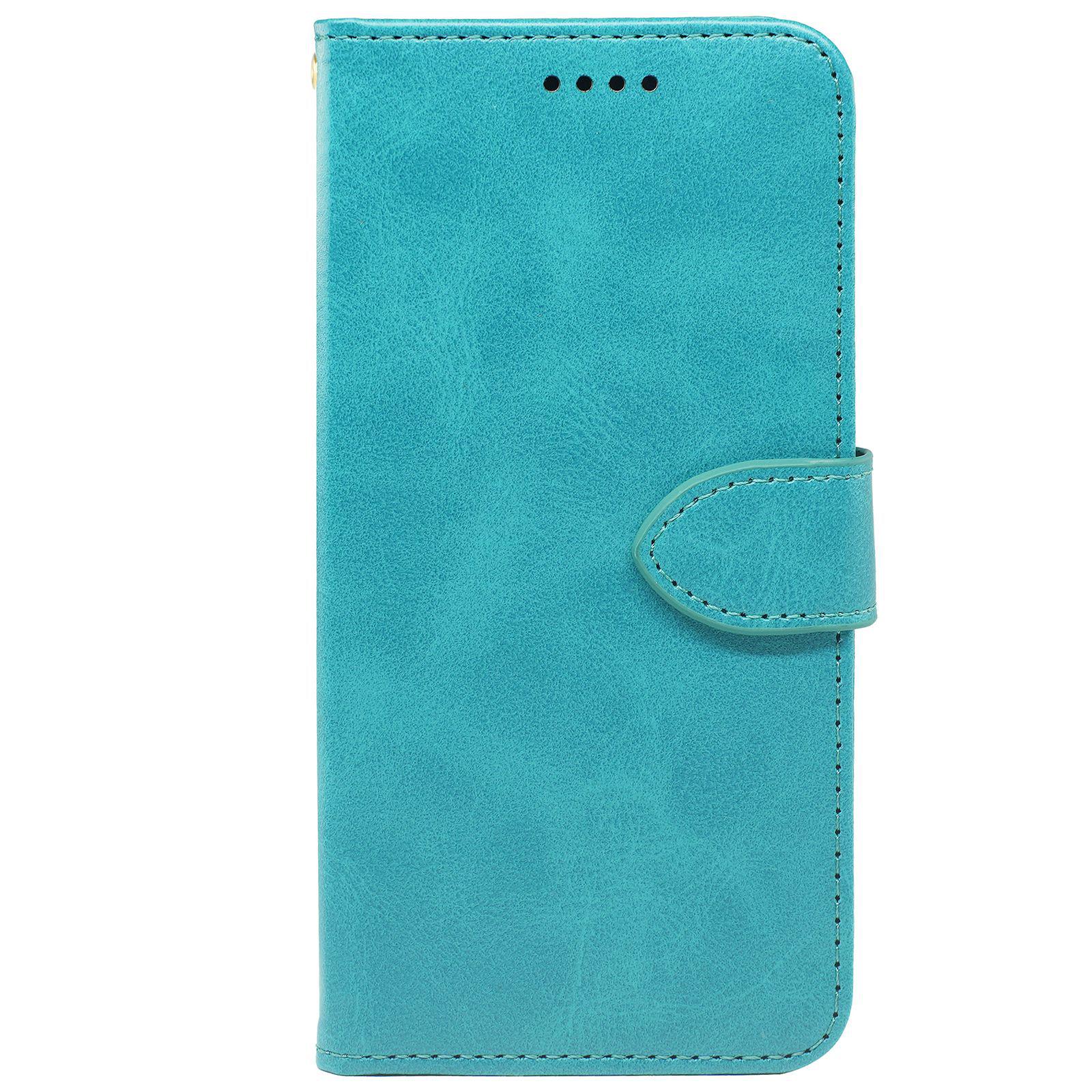 

Realme Neo8 Small Calfskin Wallet Case with Stand & Drop-Proof Flip Cover OPPO Realme Neo8 циан