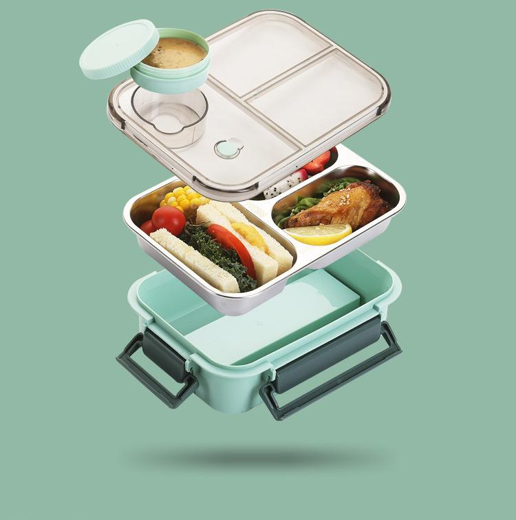 Portable Lunch Boxes for Children Adults Thermo Soup Bento Box Stainless Steel Insulated Heating Food Storage Container