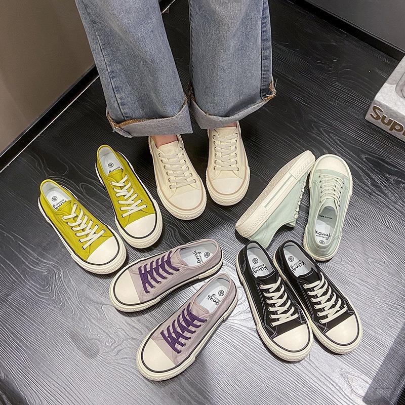 Canvas shoes women's summer new versatile students breathable running board shoes casual shoes children tide