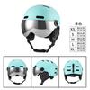 Unisex Ski Helmet With Integrated Goggles Winter Snowboarding Safety Gear EPS Foam CE Certified Adults
