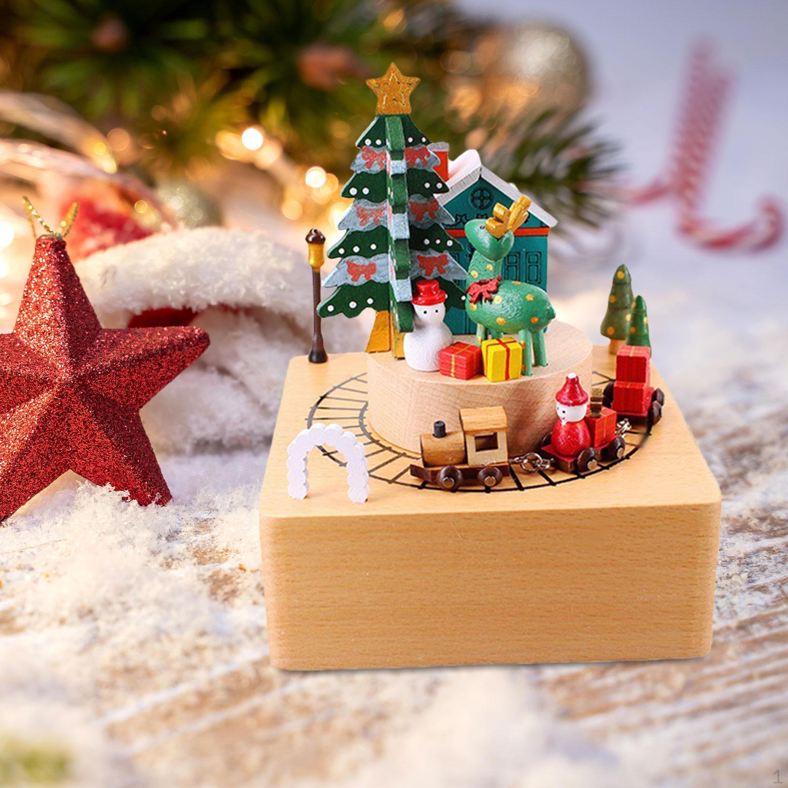 

Рождественская музыкальная шкатулка классическое украшение играть веселая песня креатив для девушки Train