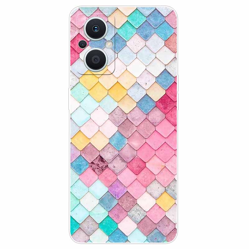 Soft Case for Reno8 Lite Cover Print TPU Silicone Clear Funda Cases for OPPO Reno 8 Lite 5G Case Reno8Lite Slim Landscape Cat