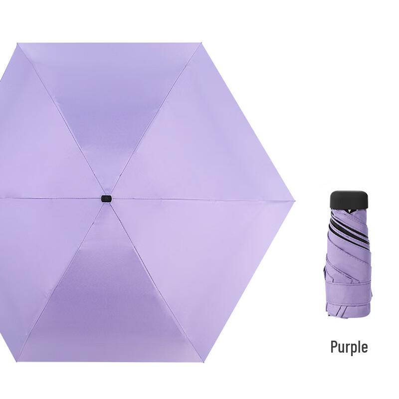 Nanqiao Ultralight Black Adhesive Five-Fold Umbrella