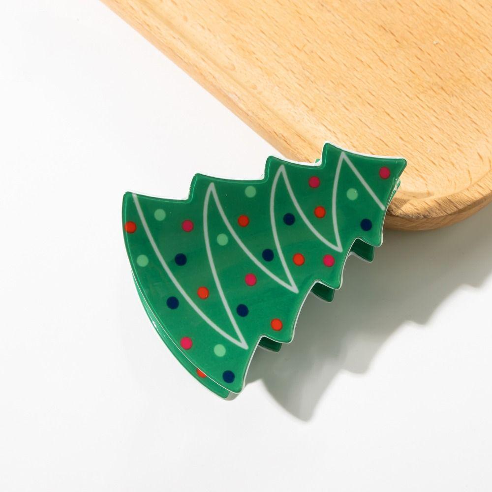 Christmas Hat Christmas Hair Clip Christmas Tree Santa Claus Hairpin Small Shark Clip  Girl