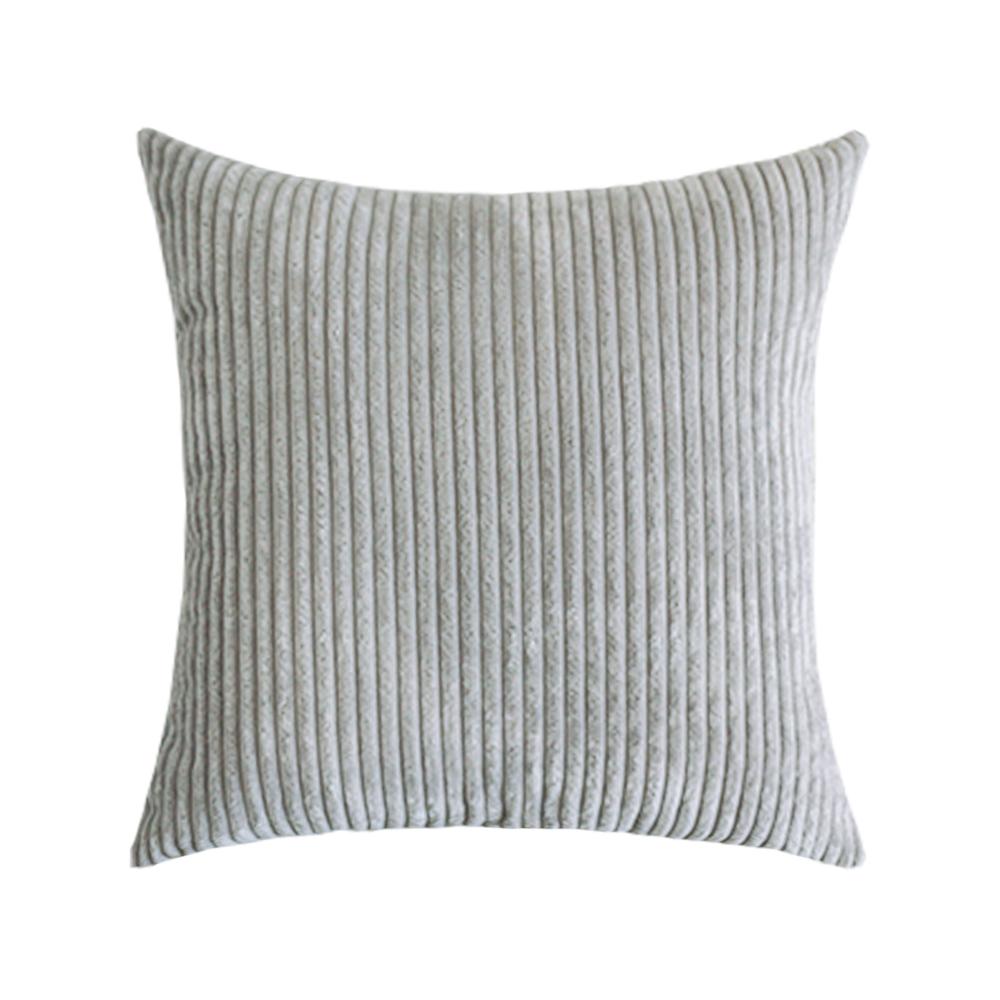 Supersoft Corduroy Cushion Cover Solid Striped Throw Pillow Covers Decorative Pillow Case for Sofa Bed Living Room Decoration
