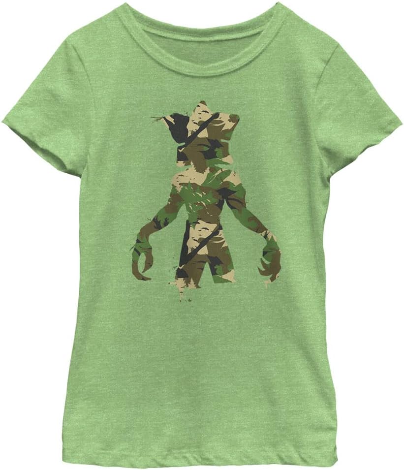 Netflix Girls  Stranger Things Camo Monster Girls Short Sleeve Tee Shirt XL