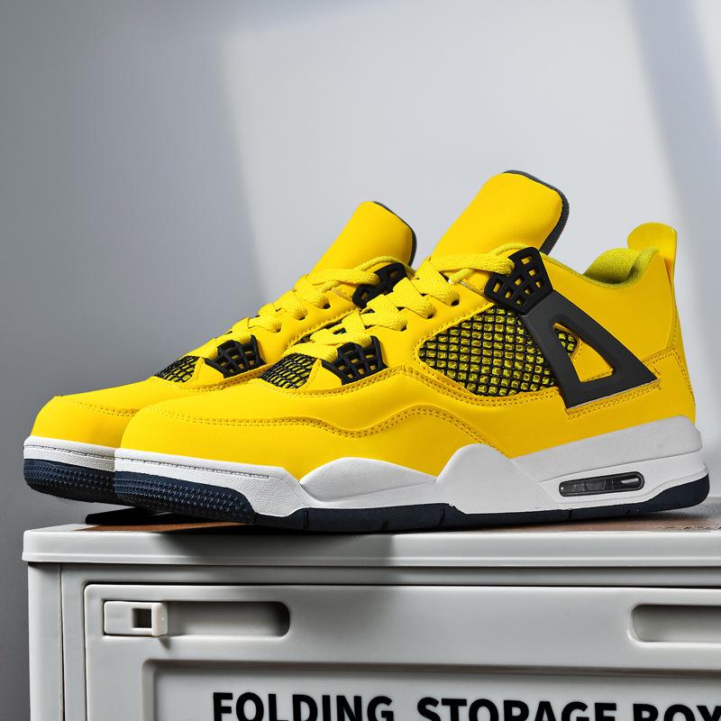 

2024 Осінь 4-те Покоління Дихаючі Середньовисокі Баскетбольні Кросівки для Чоловіків та Жінок 43