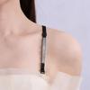 1 Pair Sparkling Rhinestone Bra Straps Replacement High Stretch Fabric Invisible Strap Rhinestone Bra Belts Crossbody Strap