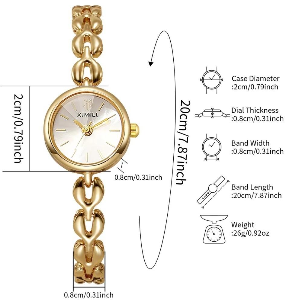 Chain Bracelet Ladies Wristwatch Small Dial Women Wristwatch Fashion Quartz Watch  Gift