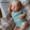 BZDOLL 48cm 19inch Baby Reborn Doll Sleeping with 3D-painting Skin, Hand Drawn and Blood Vessels, Soft vinyl Newborn Girl Art Christmas Birthday Gift