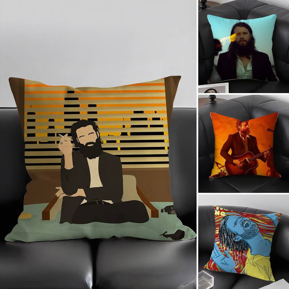 Father J-John Misty Pillow Case Home Dorm Chair Back Short Plush Double-Sided Printing Office Nap Time Cushion Cover