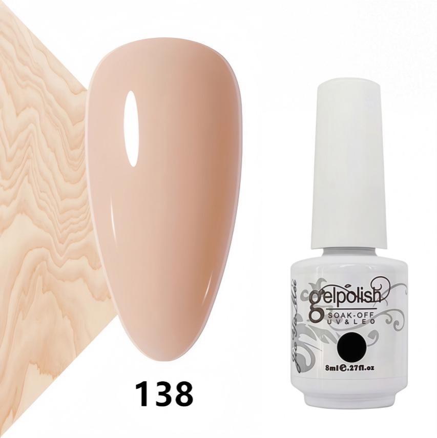 Amber Gel Polish Set: Gel Polish Manicure Kit with Whitening, Base Coat, and Sealer.