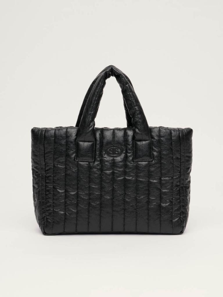 Sienne Leather Padding Bag (Black)