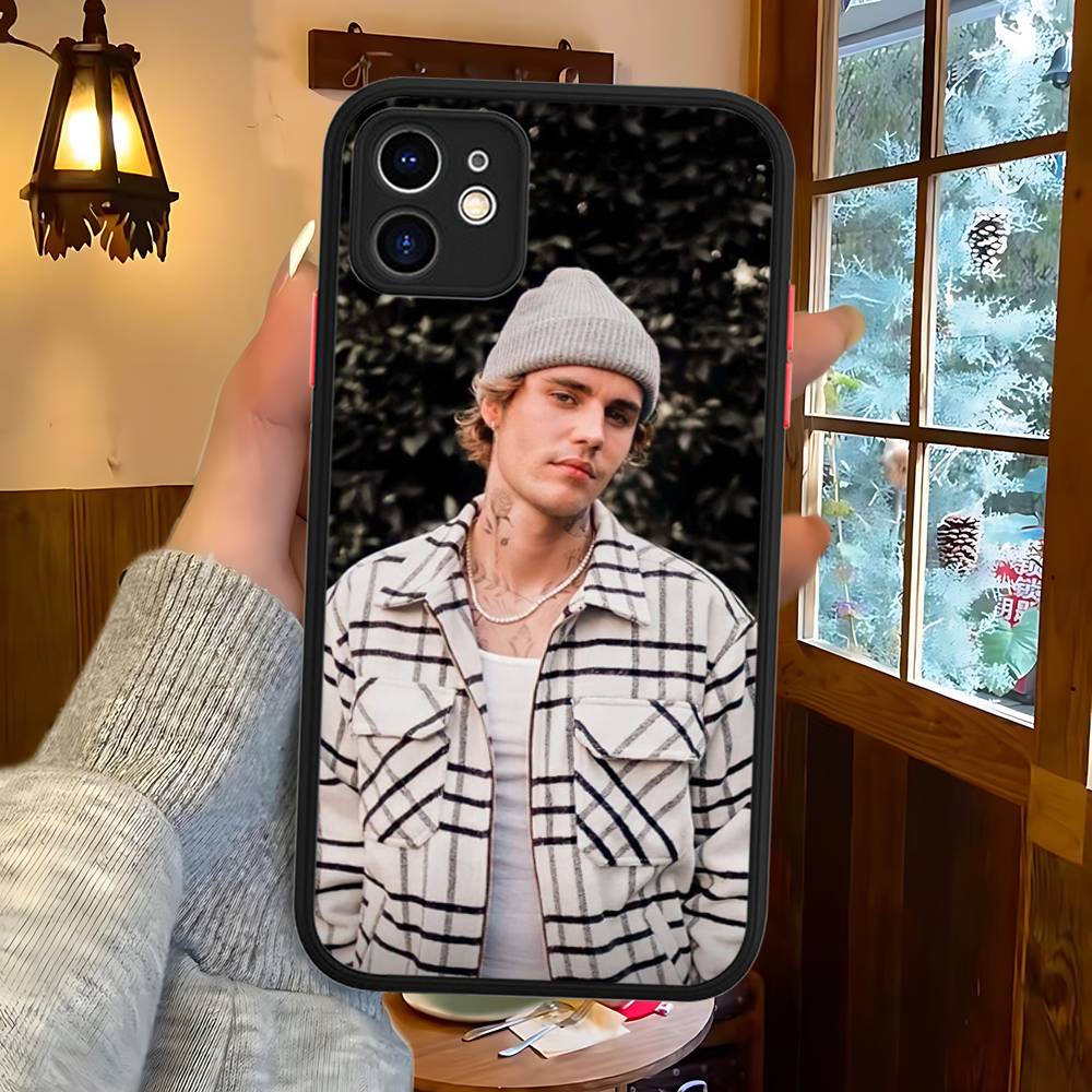 Singer Justin B-Bieber Phone Case For IPhone 13 12 X XS MAX Pro Max 16 15 11 14 Pro Max Shockproof Matte Cover