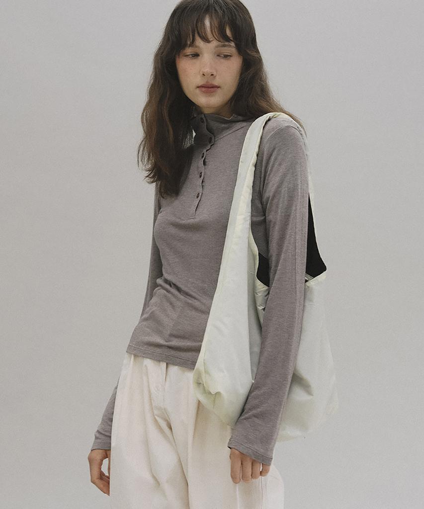ANDNEEDS Port Henry Neck Tee (Cocoa Brown)