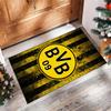 Borussia Dortmund Theme rug Soft Crystal Velvet Area Rug Non-Slip Floor Carpet for Living Room Bedroom Nursery